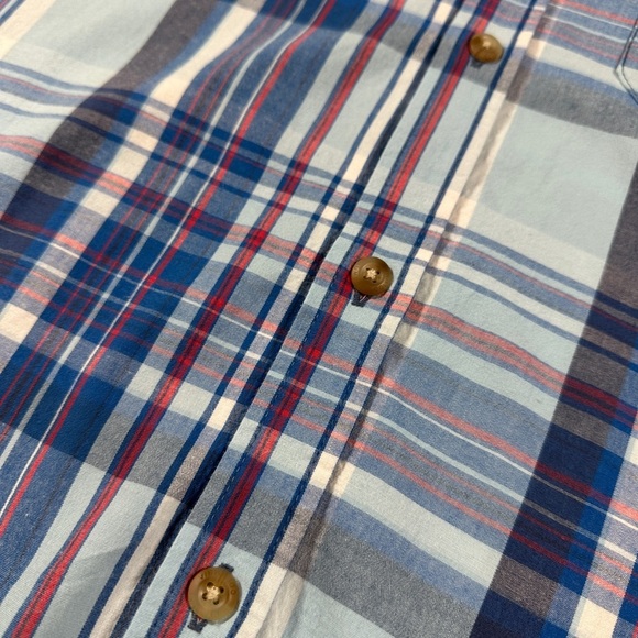 Men’s Columbia Plaid Cotton Short Sleeve Shirt Size XXL​​ - Picture 3 of 6